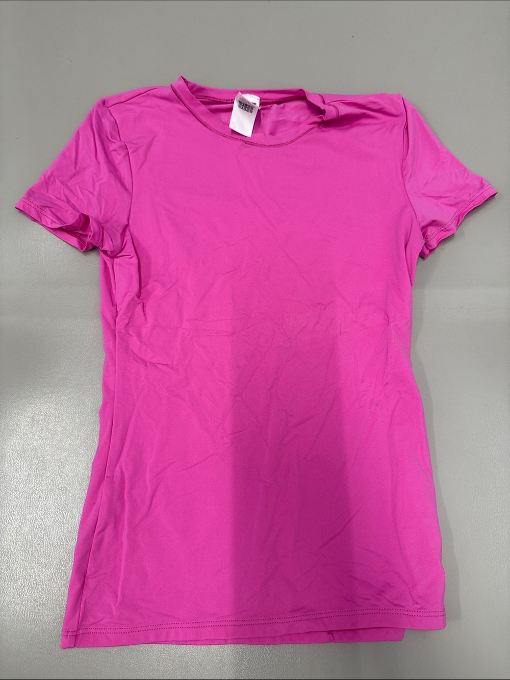 PINK Victoria's Secret Bright Pink Short Sleeve Crew Tee